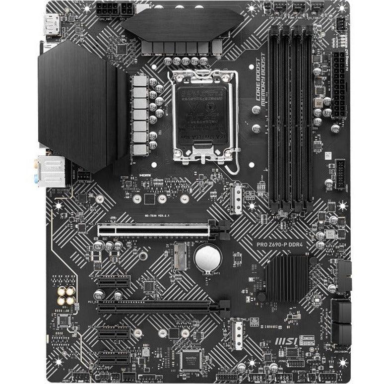 MSI Z690-P DDR4 Desktop Motherboard - Intel Z690 Chipset - Socket LGA-1700 - Intel Optane Memory Ready - ATX PROZ690PDDR4