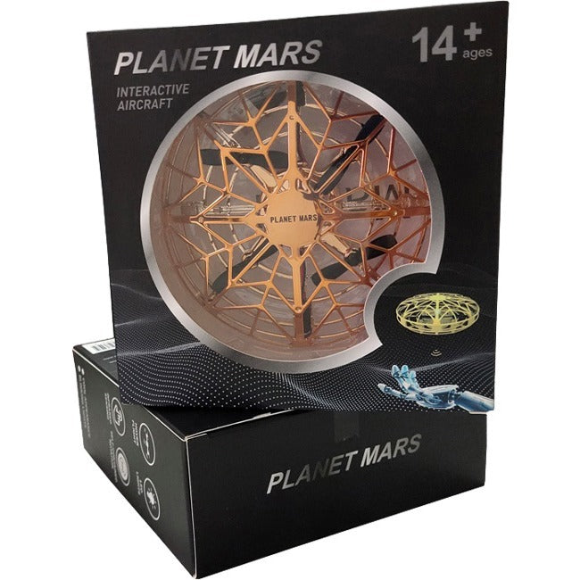Myepads Hover Star- Motion Controlled Ufo- Includes Glowing Led Lights- Rosegold