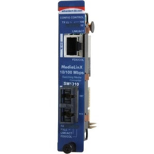 Managed Modular Media Converter 100Mbps - Single Mode 40km SC Fiber | Tecisoft IMC-750-SE