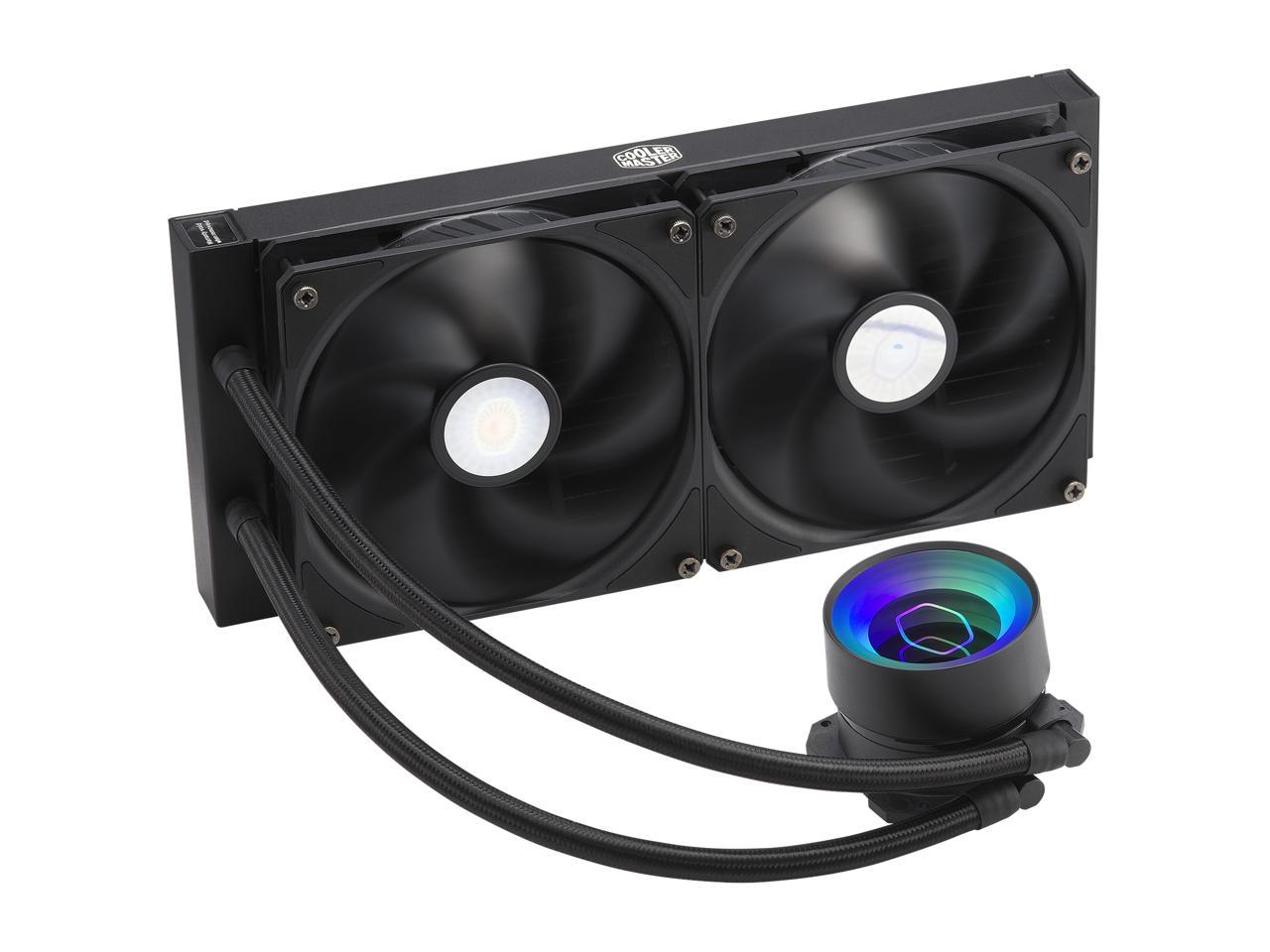 Masterliquid Ml280 Mirror Argb Close-Loop Aio Cpu Liquid Cooler, Mirror Argb Pump, 280 Radiator,