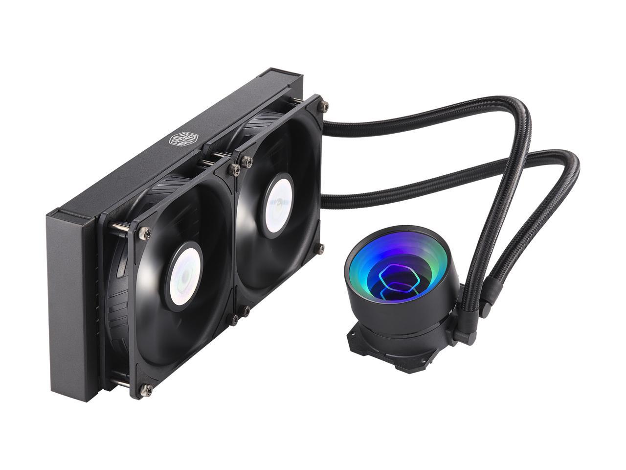 Masterliquid Ml280 Mirror Argb Close-Loop Aio Cpu Liquid Cooler, Mirror Argb Pump, 280 Radiator,