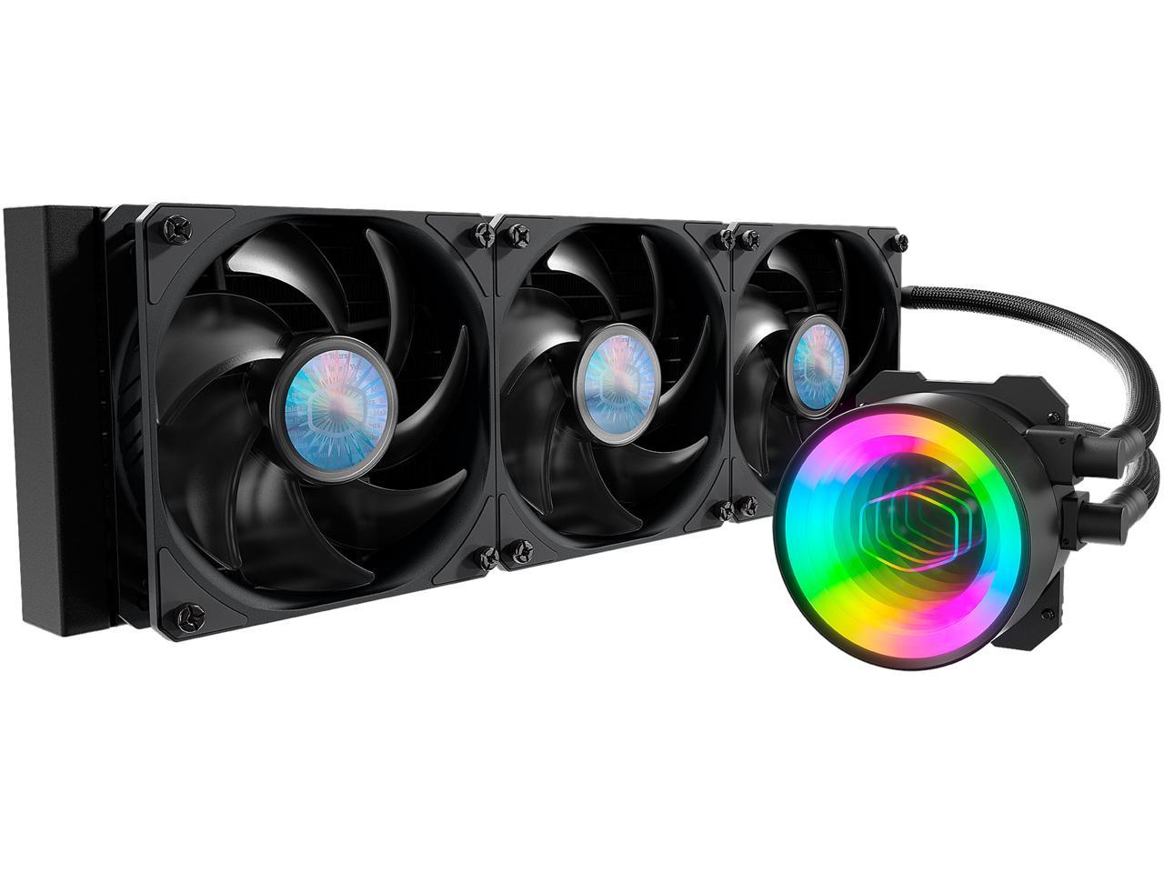 Masterliquid Ml360 Mirror Argb Close-Loop Aio Cpu Liquid Cooler, Mirror Argb Pump, 360 Radiator,