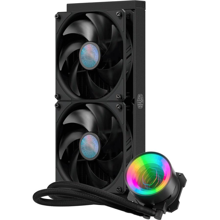 Masterliquid Ml280 Mirror Argb Close-Loop Aio Cpu Liquid Cooler, Mirror Argb Pump, 280 Radiator,