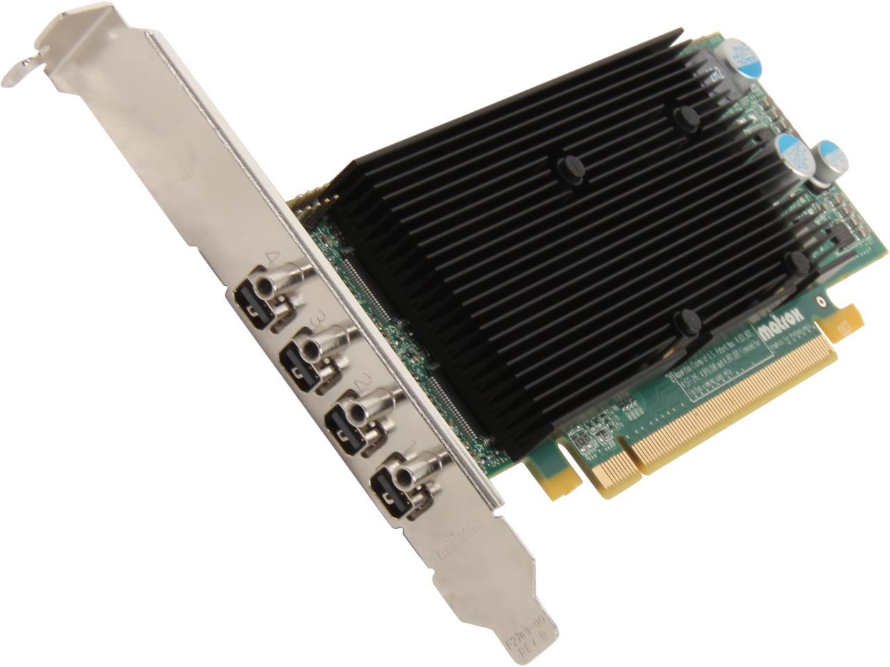 Matrox M9148 M9148-E1024Laf 1Gb Pci Express X16 Low-Profile Workstation Video Card