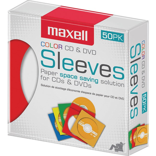 Maxell Cd-401 Multi-Color Cd & Dvd Sleeve