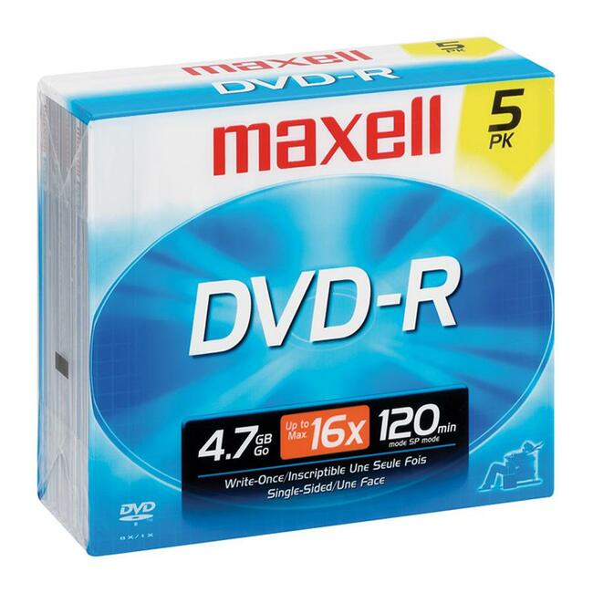 Maxell Dvd Recordable Media - Dvd-R - 16X - 4.70 Gb - 1 Pack Jewel Case