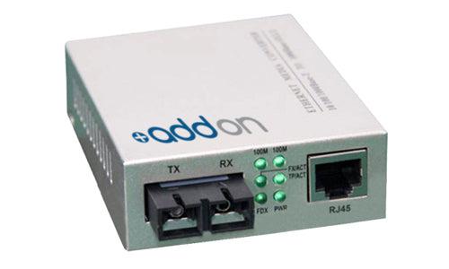 Media Converter 10/100Base-TX to 100Base-FX - SC 1310nm MMF Ethernet | Tecisoft ADD-FMC-FX-SC