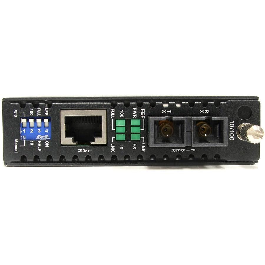 Media Converter - StarTech.com 10/100 Mbps Multi Mode Fiber SC 2 km TAA Compliant | StarTech.com ET90110SC2