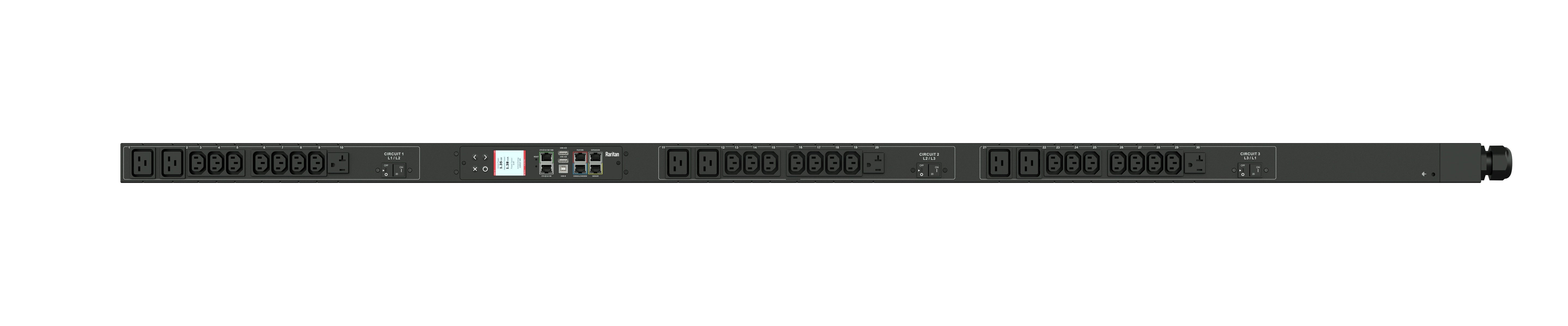Metered Power Distribution Unit - Raritan PX3-1660V 30-Outlet Rack PDU | Tecisoft