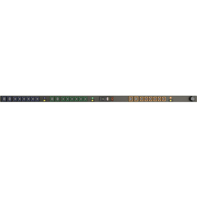 Metered Vertical PDU with Locking IEC Outlets - Upgradeable Power Distribution | TecISoft I10080L