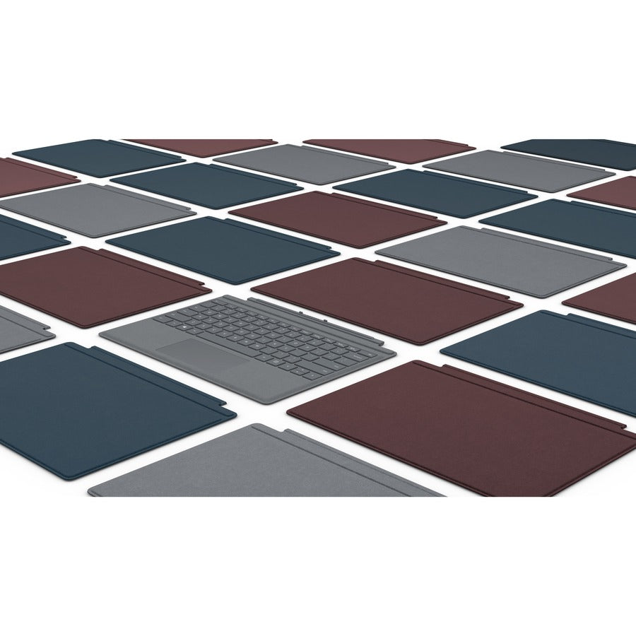 Microsoft Signature Type Cover Keyboard/Cover Case Microsoft Surface Pro 3, Surface Pro 4, Surface Pro 6, Surface Pro, Surface Pro 7 Tablet - Platinum FFP-00141