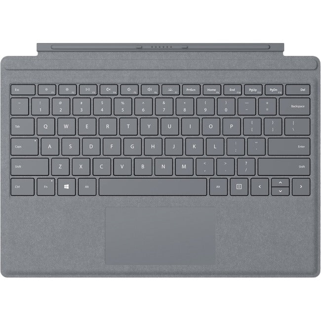 Microsoft Signature Type Cover Keyboard/Cover Case Microsoft Surface Pro 3, Surface Pro 4, Surface Pro 6, Surface Pro, Surface Pro 7 Tablet - Platinum FFP-00141