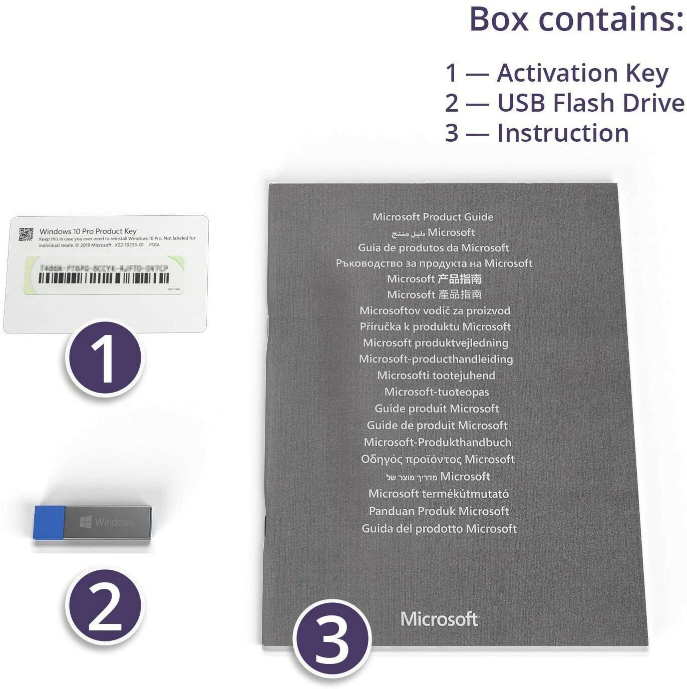 Microsoft Windows 10 Pro - Full Retail Version (Usb Flash Drive)