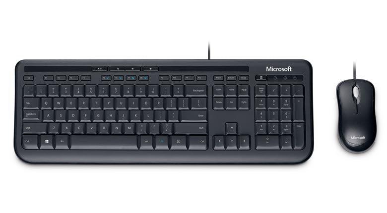 Microsoft Wired Desktop 600 Keyboard Usb Black