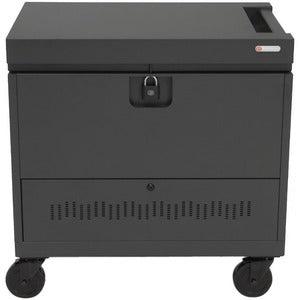 Mobile Laptop Cart - CUBE Toploader 40 Device Storage | Bretford TVTL40PAC-ORC