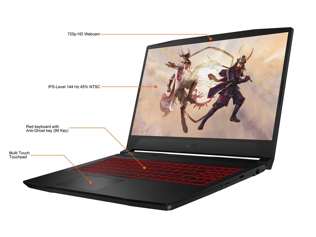 Msi - 15.6" 144 Hz Ips - Intel Core I7 11Th Gen 11800H (2.30Ghz) - Nvidia Geforce Rtx 3050 Ti Laptop Katana Gf66 11Ud-600