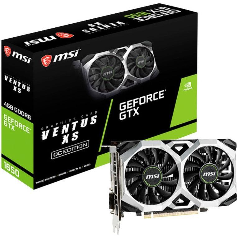 Msi Gtx 1650 D6 Ventus Xs Oc Nvidia Geforce Gtx 1650 4 Gb Gddr6