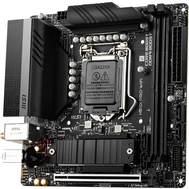 Msi H510I Pro Wifi Socket Lga1200/ Intel H510/ Ddr4/ Sata3&Usb3.2/ M.2/ Wifi&Bluetooth/ Mini-Itx Motherboard
