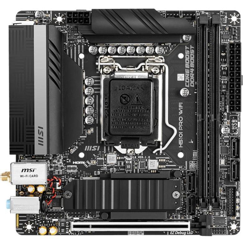 Msi H510I Pro Wifi Socket Lga1200/ Intel H510/ Ddr4/ Sata3&Usb3.2/ M.2/ Wifi&Bluetooth/ Mini-Itx Motherboard