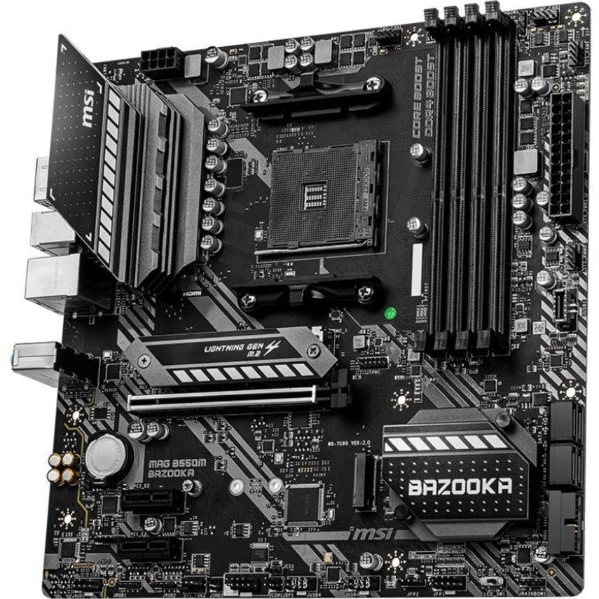 Msi Mag B550M Bazooka Am4 Amd B550 Sata 6Gb/S Micro Atx Amd Motherboard