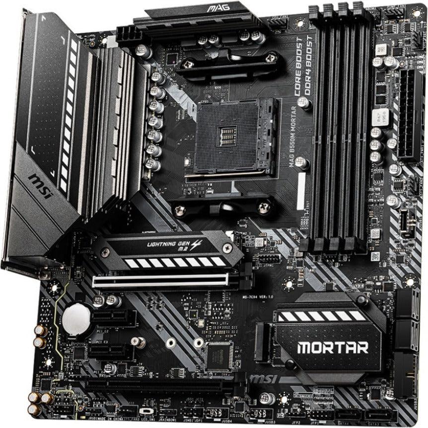 Msi Mag B550M Mortar Am4 Amd B550 Sata 6Gb/S Micro Atx Amd Motherboard