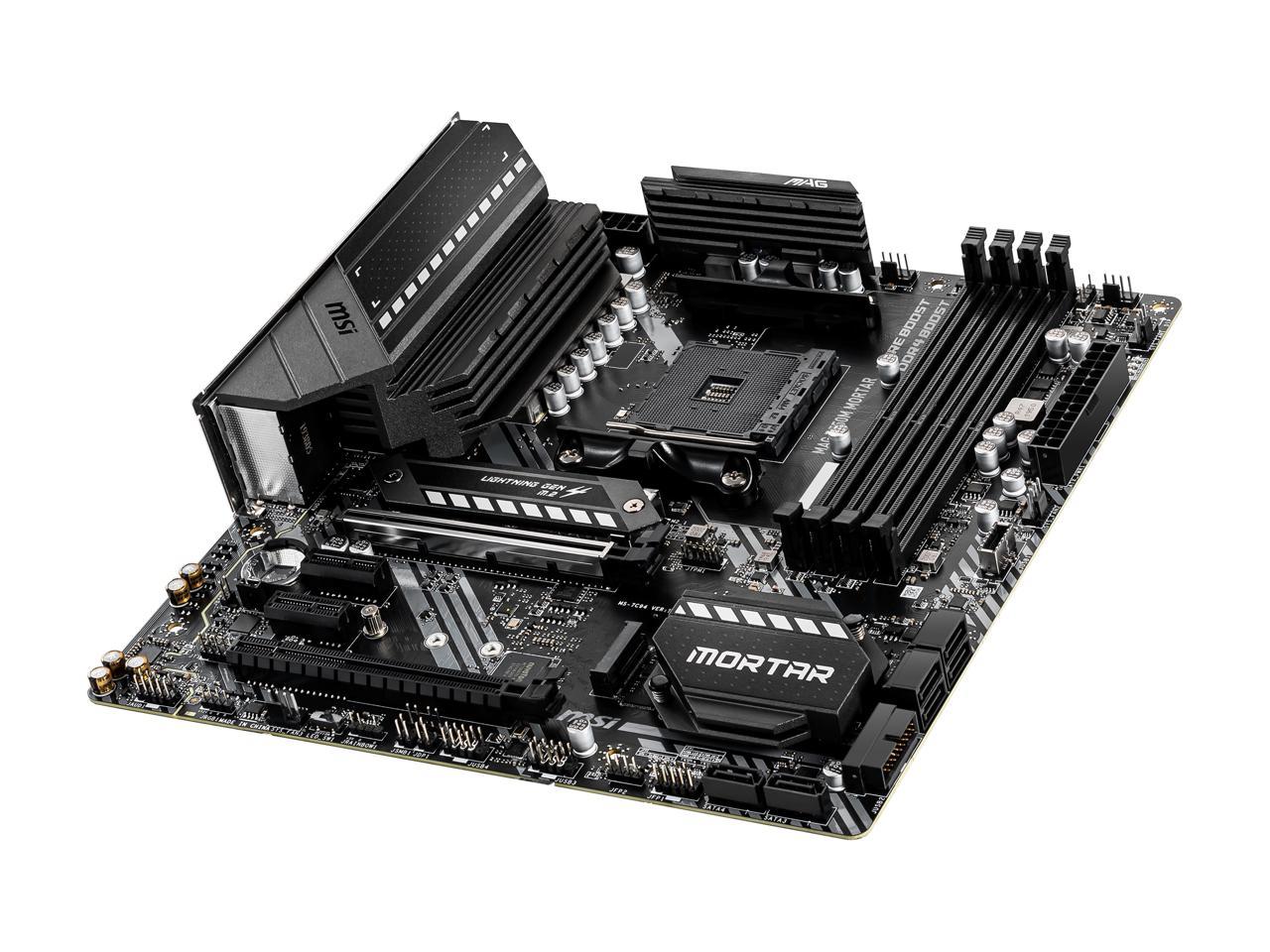 Msi Mag B550M Mortar Am4 Amd B550 Sata 6Gb/S Micro Atx Amd Motherboard