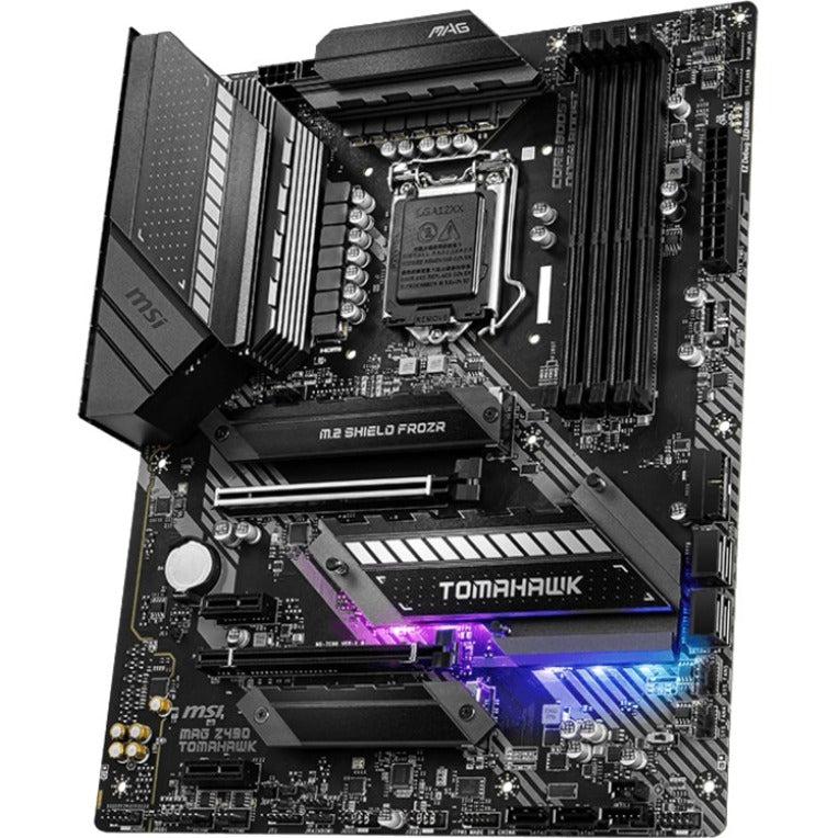 Msi Mag Z490 Tomahawk Motherboard 'Atx, Lga1200, Ddr4, Dual Lan, Usb 3.2 Gen2, Lightning Usb, Type C, M.2, Displayport, Hdmi, Pre-Installed I/O Shield, Rgb, Gen 4 Ready, 10Th Gen Intel Core'