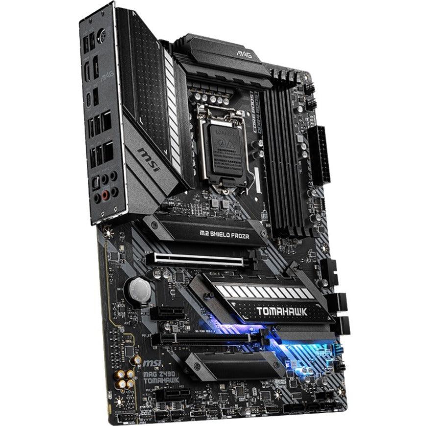 Msi Mag Z490 Tomahawk Motherboard 'Atx, Lga1200, Ddr4, Dual Lan, Usb 3.2 Gen2, Lightning Usb, Type C, M.2, Displayport, Hdmi, Pre-Installed I/O Shield, Rgb, Gen 4 Ready, 10Th Gen Intel Core'