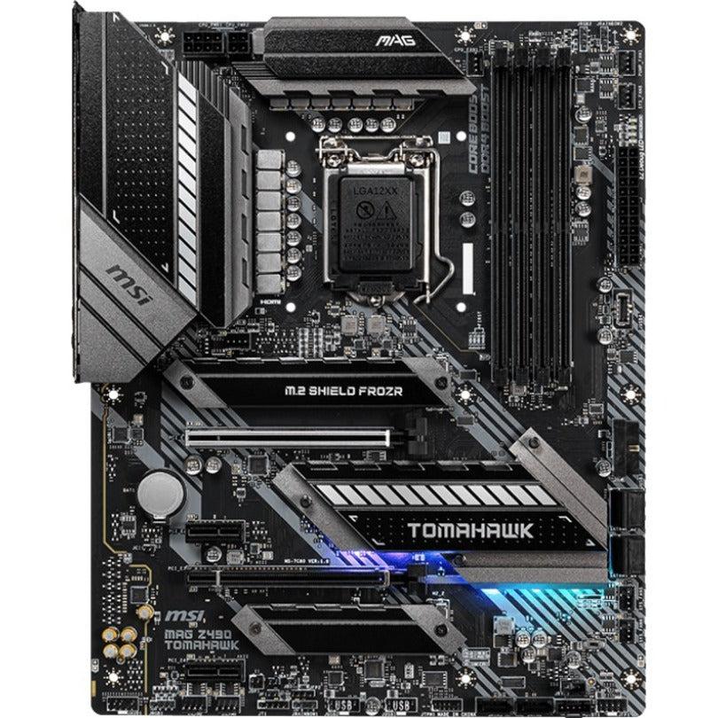 Msi Mag Z490 Tomahawk Motherboard 'Atx, Lga1200, Ddr4, Dual Lan, Usb 3.2 Gen2, Lightning Usb, Type C, M.2, Displayport, Hdmi, Pre-Installed I/O Shield, Rgb, Gen 4 Ready, 10Th Gen Intel Core'