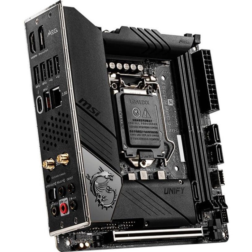Msi Meg Z490I Unify Lga 1200 Intel Z490 Sata 6Gb/S Mini Itx Intel Motherboard