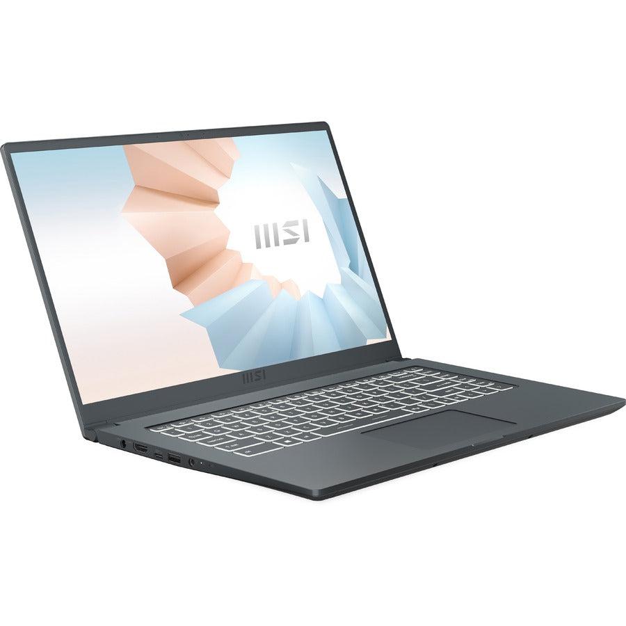 Msi Modern 15 A11Mu-654 15.6 Inch Intel Core I5-1155G7 2.5-4.5Ghz/ 8Gb Ddr4/ 512Gb Nvme Ssd/ Intel Iris Xe/ Usb3.2/ Windows 10 Laptop (Carbon Gray)