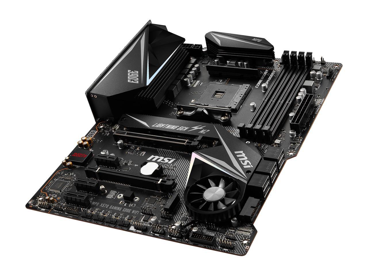 Msi Mpg X570 Gaming Edge Wifi Gaming Motherboard Amd Am4 Sata 6Gb/S M.2 Usb 3.2 Gen 2 Hdmi Atx