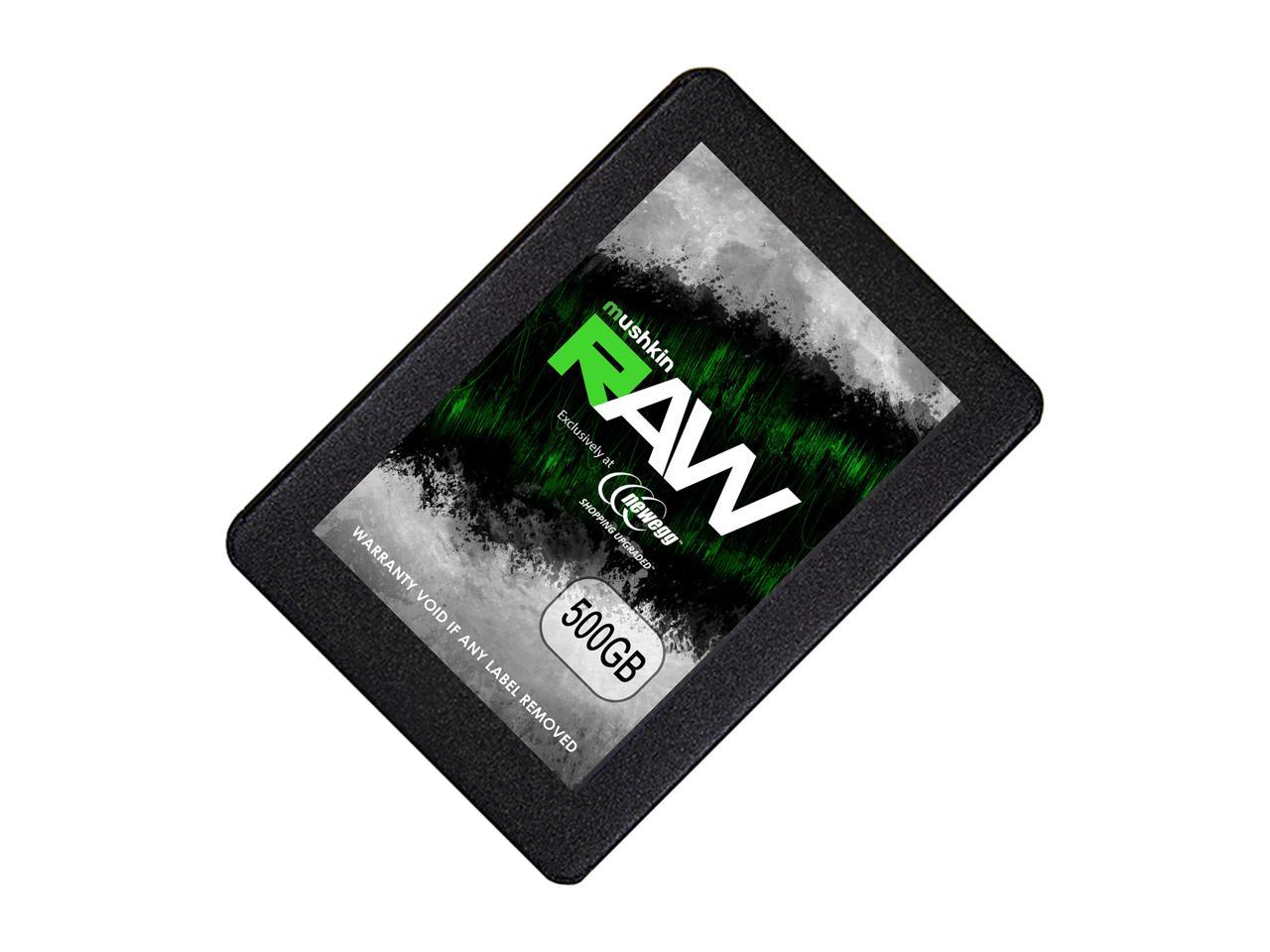 Mushkin Enhanced Raw Series 2.5" 500Gb Sata Iii 3D Tlc Internal Solid State Drive (Ssd) Mknssdrw500Gb
