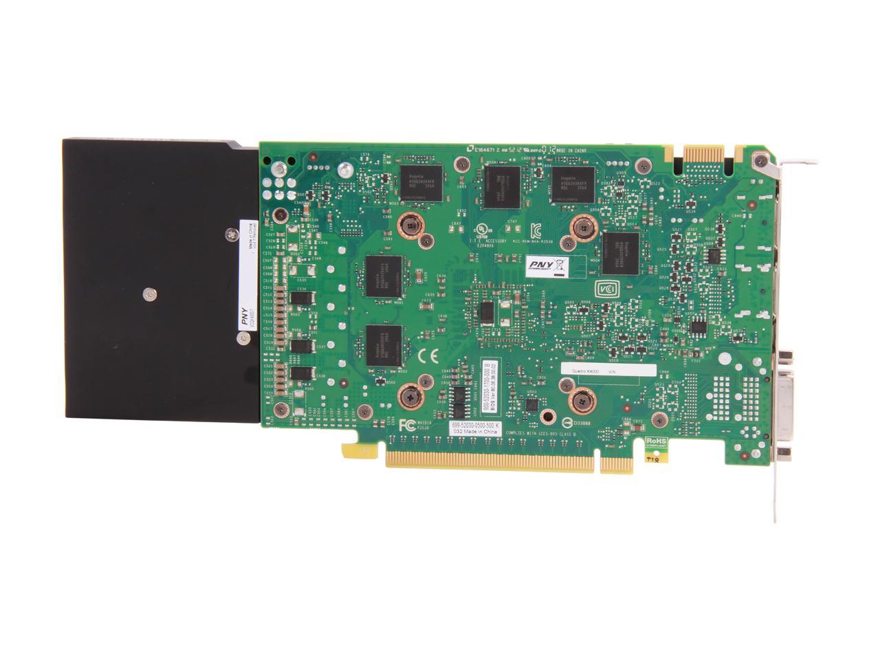 Nvidia Quadro K4000 Vcqk4000-Pb 3Gb 192-Bit Gddr5 Pci Express 2.0 X16 Full Height Workstation Video Card