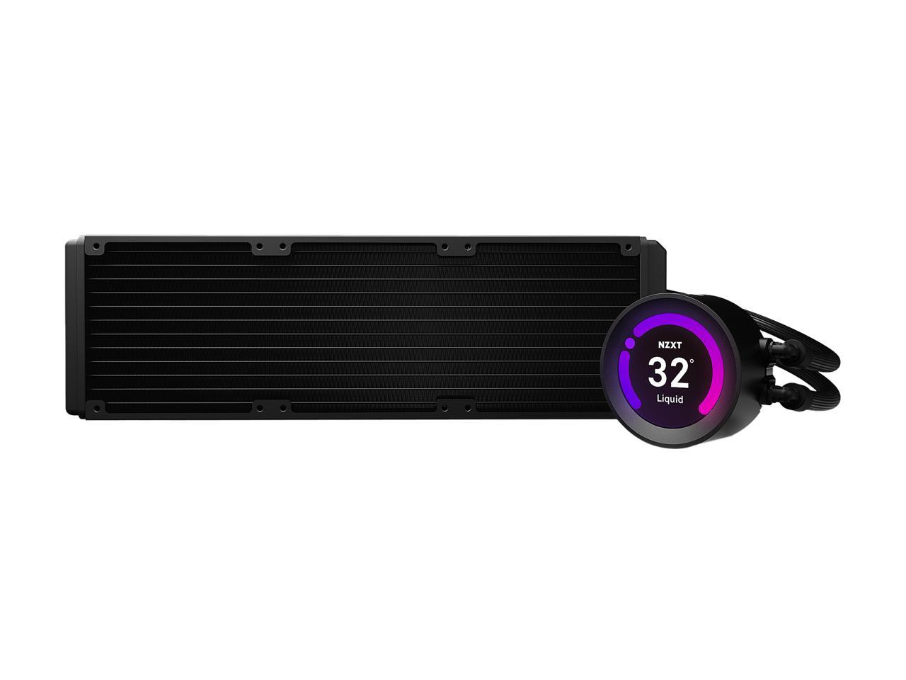 Nzxt Kraken Z Series Z73 360Mm - Rl-Krz73-01 - Aio Rgb Cpu Liquid Cooler - Customizable Lcd