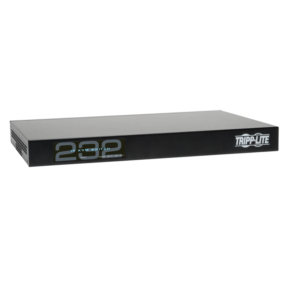 NetCommander 32-Port Cat5 KVM over IP Switch - 2 Remote + 1 Local User, 16 USB Dongles, 1U Rack-Mount, TAA B072-032-IP2-K