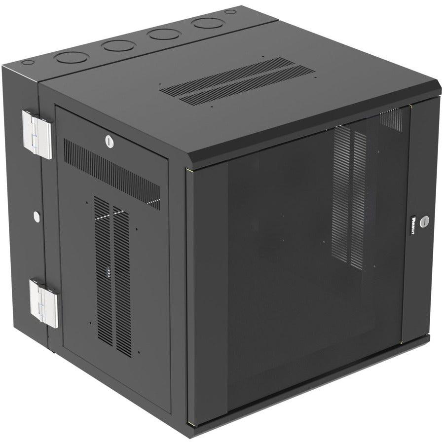 Network Cabinet Wall Mount 12 RU - PanZone Dual Hinged Solution | TecISoft PZWMC12P