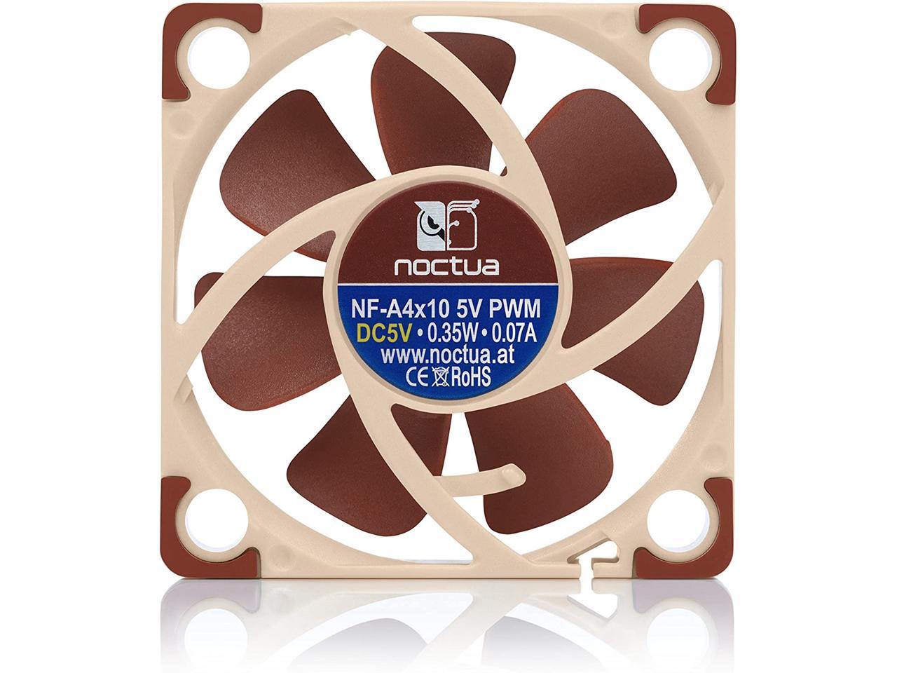 Noctua Nf-A4X10 5V Pwm, Premium Quiet Fan With Usb Power Adaptor Cable, 4-Pin, 5V Version (40X10Mm, Brown)