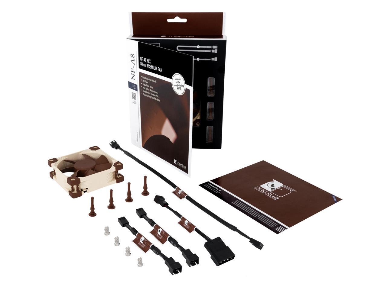 Noctua Nf-A8 Flx, Premium Quiet Fan, 3-Pin (80Mm, Brown)