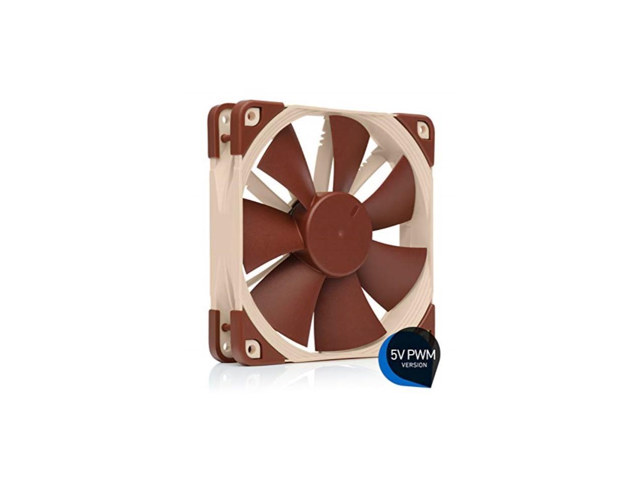 Noctua Nf-F12 5V Pwm, Premium Quiet Fan With Usb Power Adaptor Cable, 4-Pin, 5V Version (120Mm, Brown)