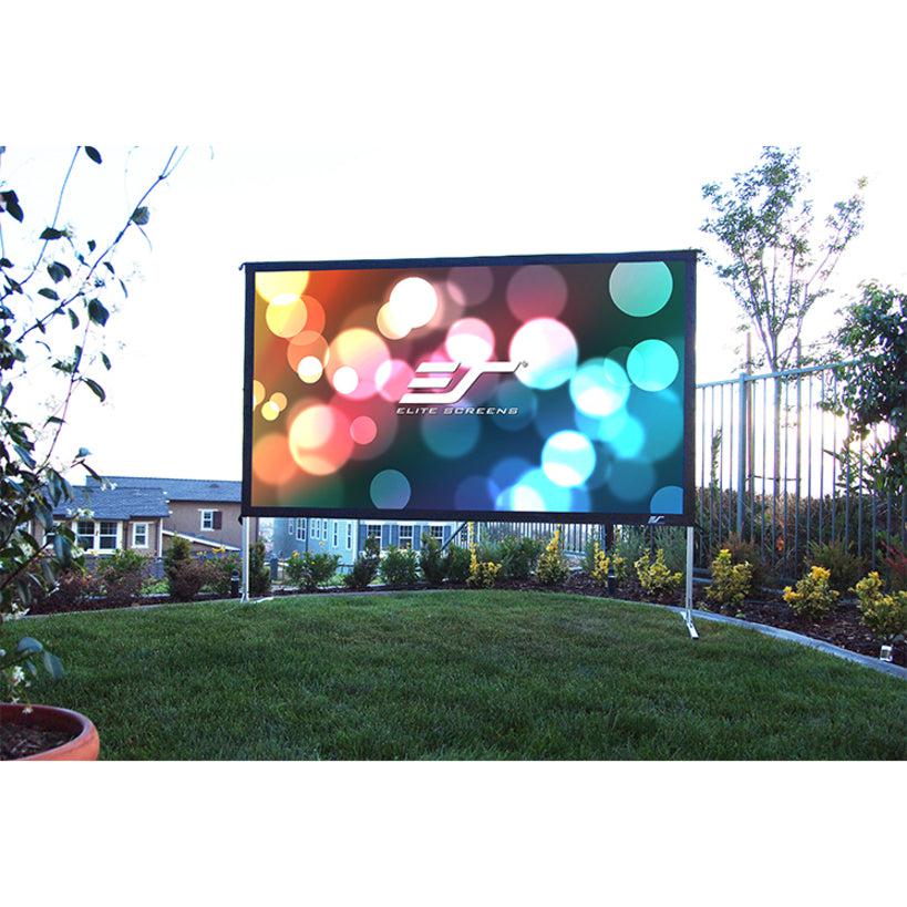 Outdoor Projection Screen 120" Folding-Frame - WraithVeil Rear Projection | Tecisoft OMS120HR3
