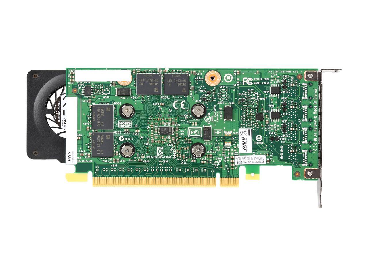 Pny Quadro K1200 Vcqk1200Dp-Pb 4Gb 128-Bit Gddr5 Pci Express 2.0 Atx Or Sff Workstation Video Card For Displayport
