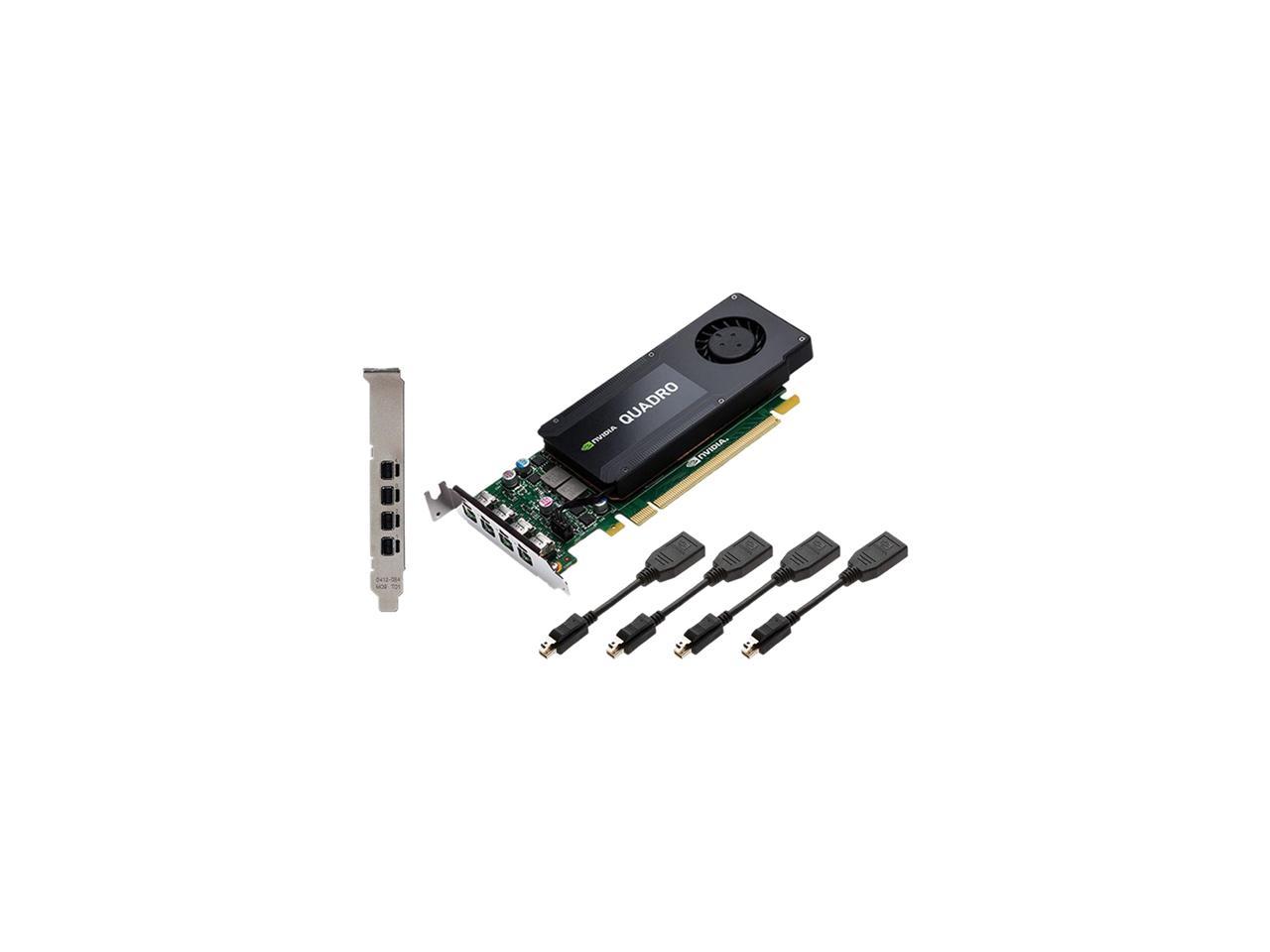 Pny Quadro K1200 Vcqk1200Dp-Pb 4Gb 128-Bit Gddr5 Pci Express 2.0 Atx Or Sff Workstation Video Card For Displayport