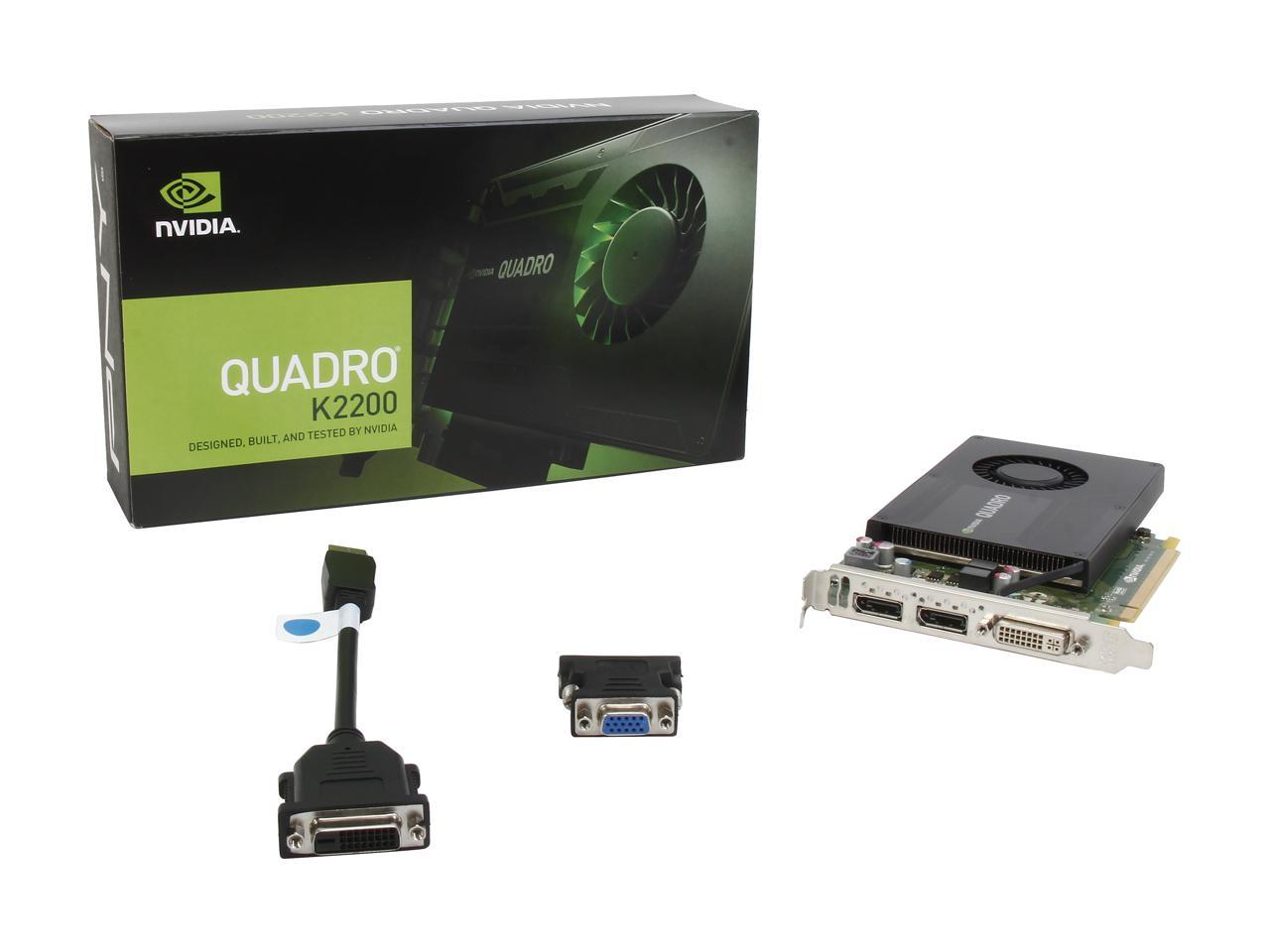 Pny Quadro K2200 Vcqk2200-Pb 4Gb 128-Bit Gddr5 Pci Express 2.0 X16 Plug-In Card Workstation Video Card