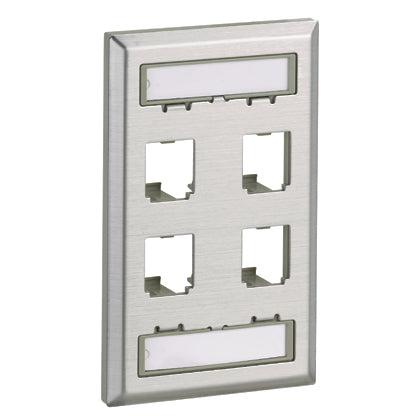 Panduit Cfpl4Sy Wall Plate/Switch Cover Stainless Steel