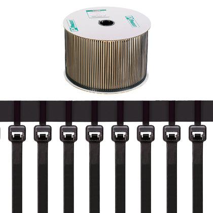 Panduit Cabletie Std 11.3In Bl Rl2500 Cable Tie Nylon Black