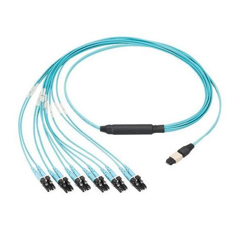 Panduit Fhp5126Lm015N Fibre Optic Cable 15 M Mtp 6X Lc Ofnr Om2 Aqua Colour