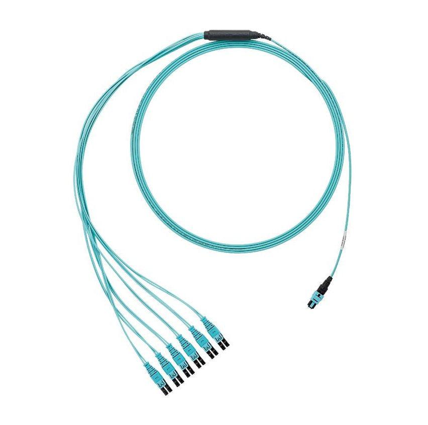Panduit Fx8Rl7Nqsvnm1.5 Fibre Optic Cable 1.5 M Panmpo 8X Lc Om3 Aqua Colour