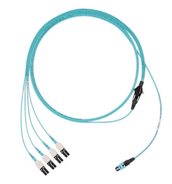 Panduit Fx8Rp7Nusqnm020 Fibre Optic Cable 20 M Panmpo Lc Ofnp Om3 Aqua Colour