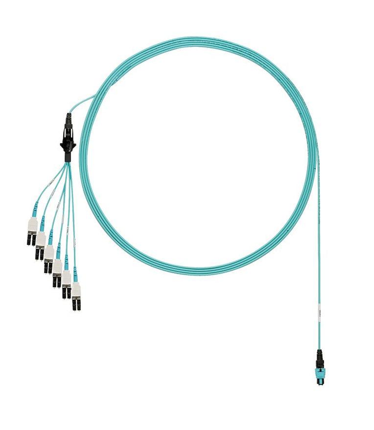 Panduit Fxtrl8Nufsnm012 Fibre Optic Cable 12 M Panmpo 12X Lc Om3 Aqua Colour